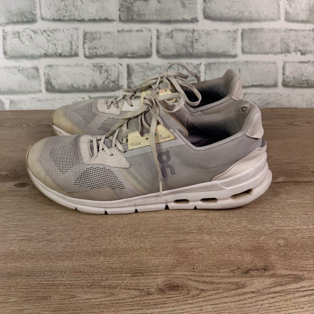 On Cloudflyer Running Shoes Mesh Grey Mens 10.5